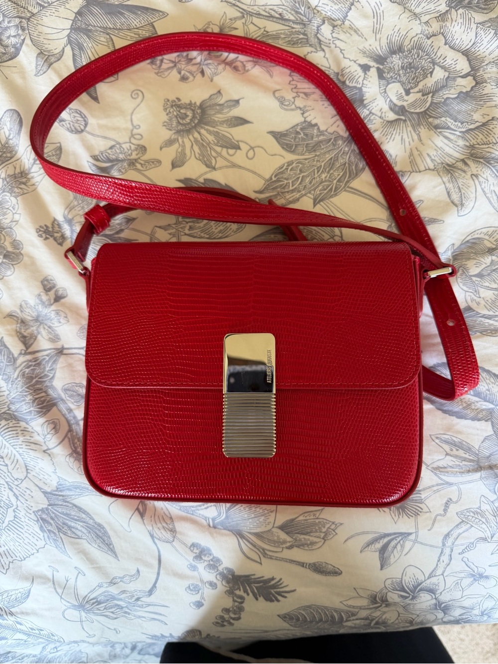 Elegant red and silver Atelier Auguste mini Monceau